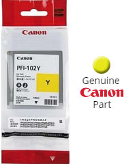 Canon PFI-102Y 0898B001AA Ink Cartridge Yellow imagePROGRAF iPF500