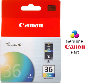 Canon CLI-36 1511B002 Cartridge Color PIXMA mini260 mini320 TR150 - Sun Data Supply