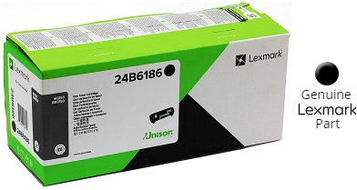 Lexmark 24B6186 Toner Cartridge Black M3150 XM3150 M3150dn XM3150h - Supply