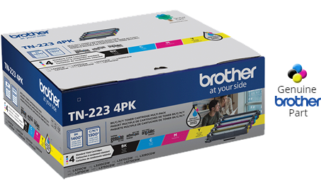 Brother Genuine TN223BK Standard Yield Black Printer Toner Cartridge