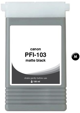 Compatible PFI103MBK Matte Black Ink 2211B001 PFI-103MBK 2211B001AA