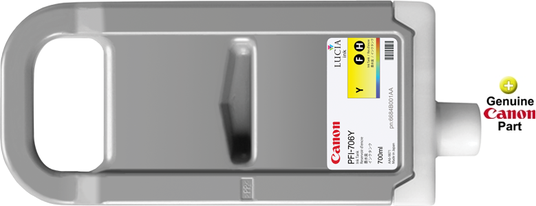 Canon 6684B001 PFI-706Y Ink Cartridge Yellow imagePROGRAF iPF8400 iPF8400se  iPF8400s iPF9400 iPF9400s Sun Data Supply