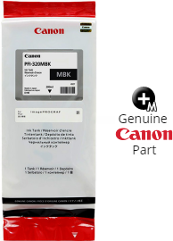 OEM Canon PFI-320MBK, 2889C001, PFI-320 Ink Cartridge, Matte Black, Use in  imagePROGRAF TM-300 TM-200 TM-305 MFP T36 GP-200 GP-300 L24ei TM-205 L36ei