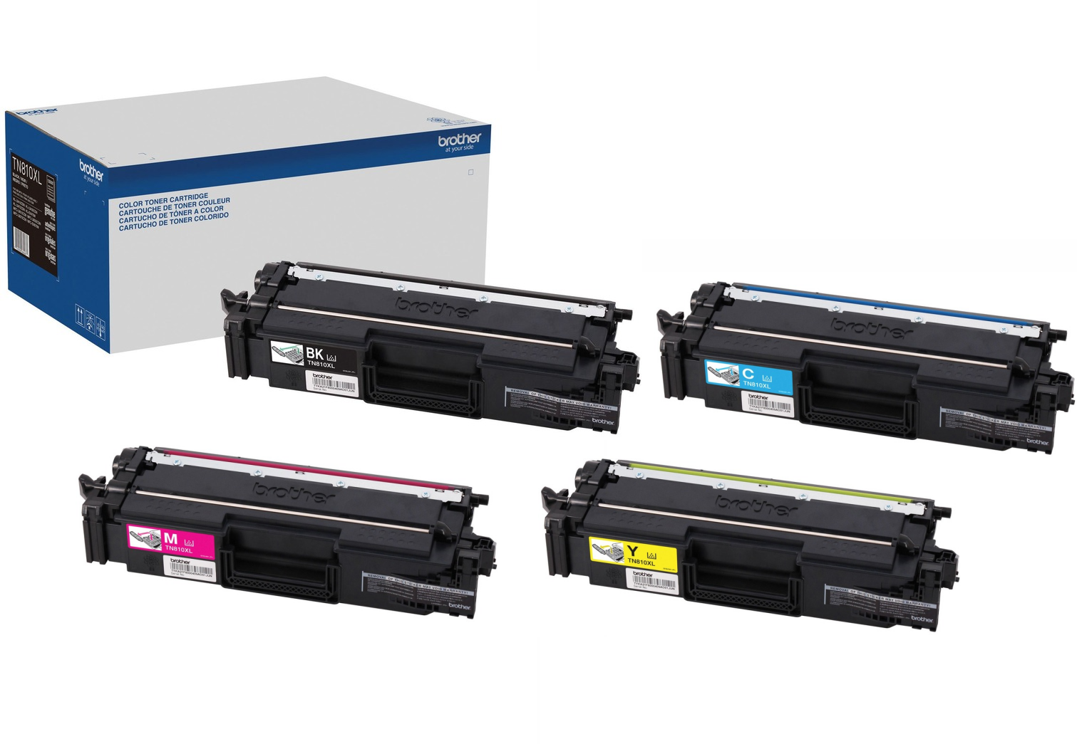 Brother TN810XLBK TN810XLC TN810XLM TN810XLY Toner Cartridge black & color  HL‐L9410CDN MFC‐L9610CDN - Sun Data Supply