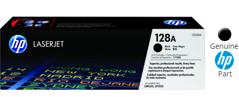 CE320A 128A Toner Cartridge Black LaserJet Pro CM1415fnw Color MFP CM1415fn CM1415 Series CP1525 color - Sun Data