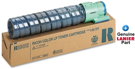 OEM Lanier 888311, Type 145 HY, 480-0280 Toner Cartridge, Cyan, 15000-page,  Use in LP125CX LP126C LP126CN LP226CN LP231CN LP331CN