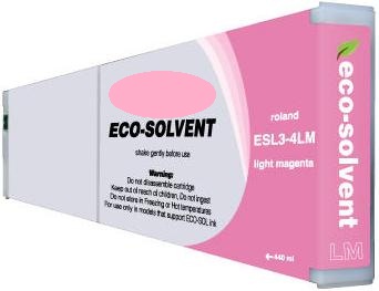 Light Magenta 440cc Roland Eco-Sol MAX Ink ESL3-4LM - Sun Data Supply