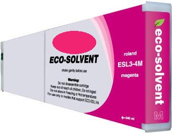 Compatible Magenta 440cc Roland Eco-Sol MAX Ink Cartridge, ESL3-4MG