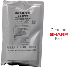 OEM Sharp MX-312NV, MX312NV Developer, Use in MX-M260 MX-M264N MX-M266N  MX-M310 MX-M314N MX-M316N MX-M354N MX-M356N